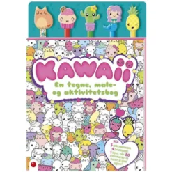 Aktivitetsbog med Blyanter: Kawaii