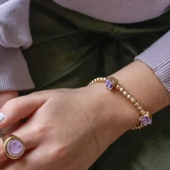 Armbånd Chic Amethyst Love