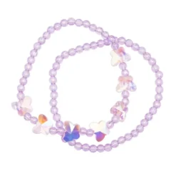 Armbånd Shimmer Butterfly Lilla