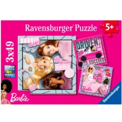 Barbie puslespil 3 x 49 brikker