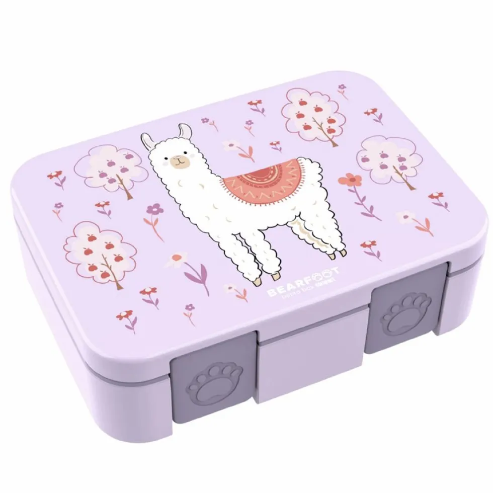 Bento COMPACT Madkasse Lilla Lama (1l)
