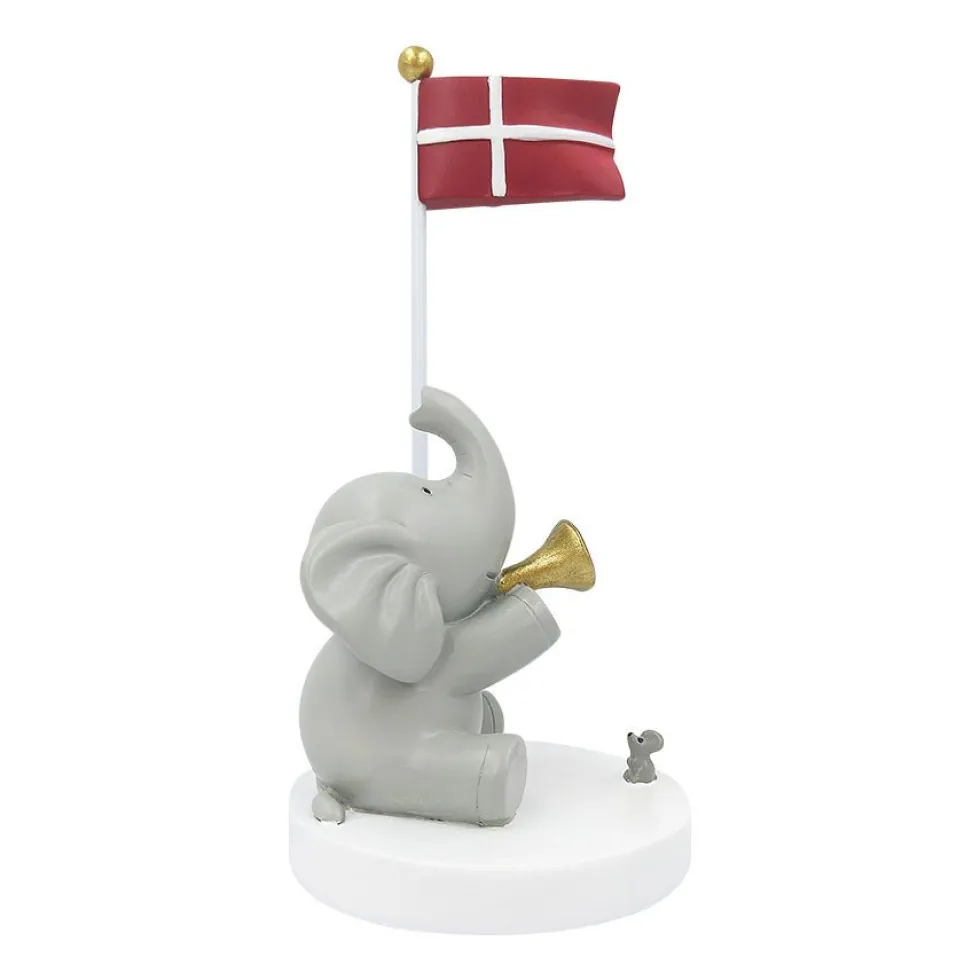 Bordflag Elefant Med Trompet Og Mus