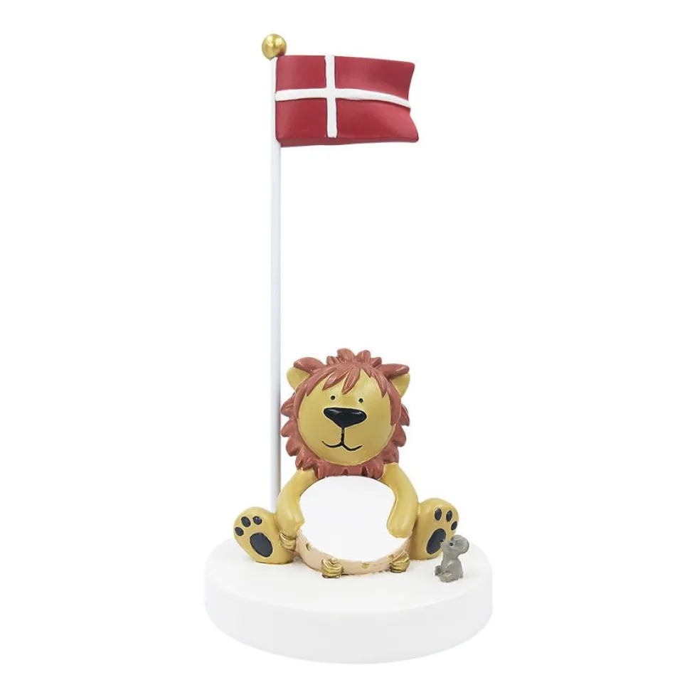 Bordflag med Løve med Tamburin