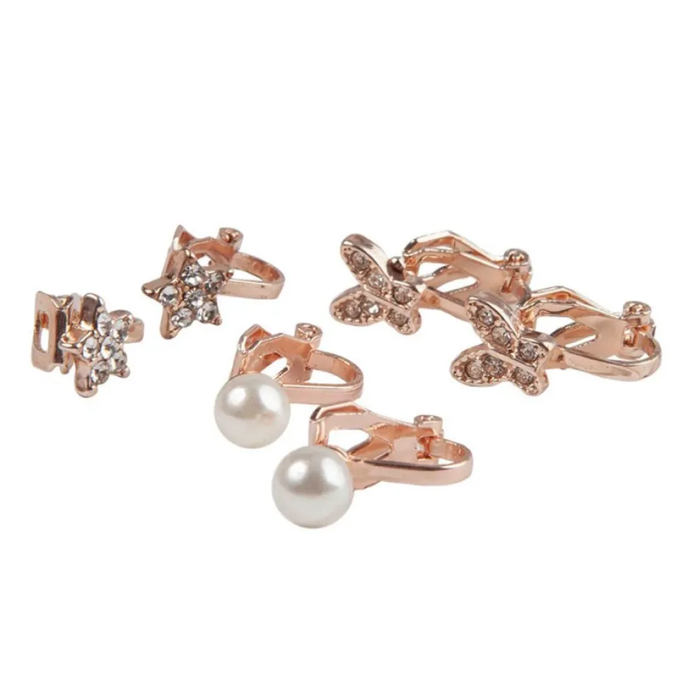 Boutique Dazzle Clip-On Øreringe 3 Par