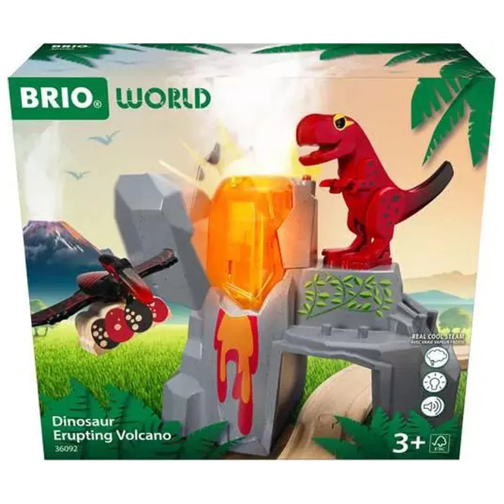 BRIO Aktiv vulkan med dinosaurer