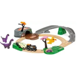 BRIO Togbanesæt med dinosaurer