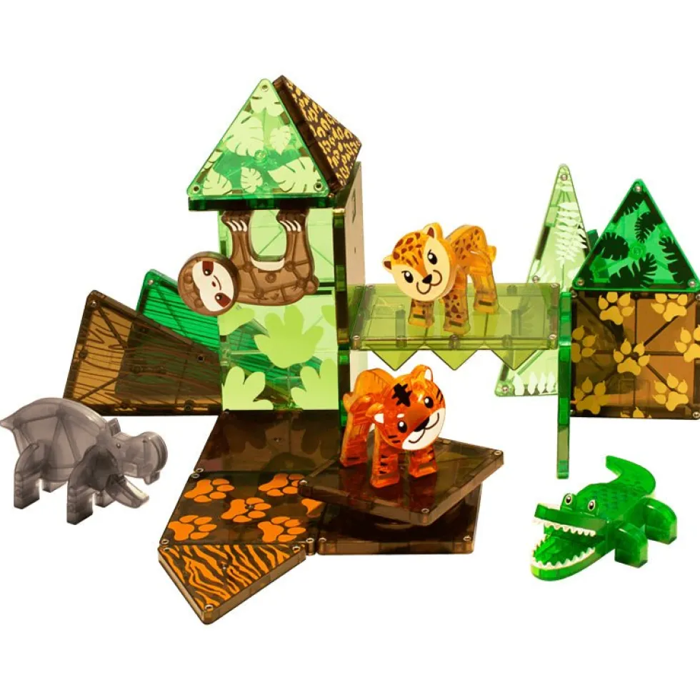 Byggemagneter med Jungledyr