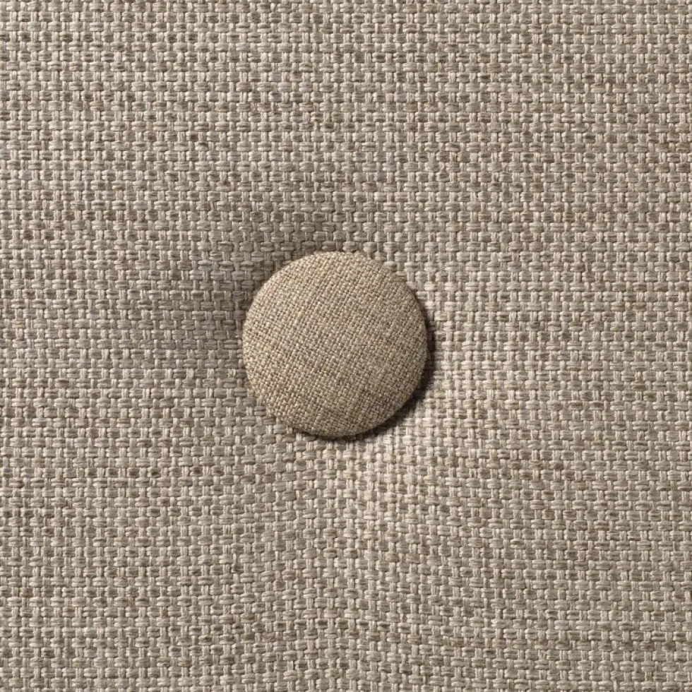 by KlipKlap 3-fold madras, 180 cm sand med sand knapper