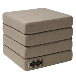 by KlipKlap 4-fold madras, sand med sand knapper