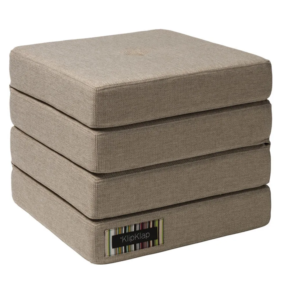 by KlipKlap 4-fold madras, sand med sand knapper