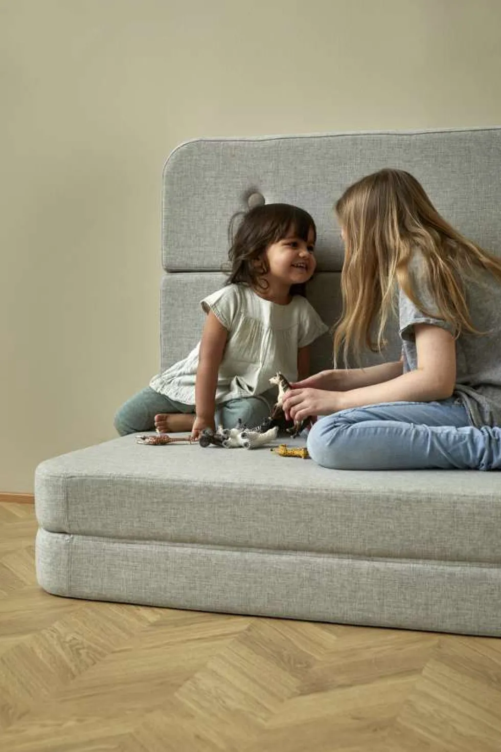 byKlipKlap 3-fold sofa, 140 cm beige