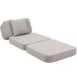 by KlipKlap 3 Fold sofa single soft, beige med sand knap