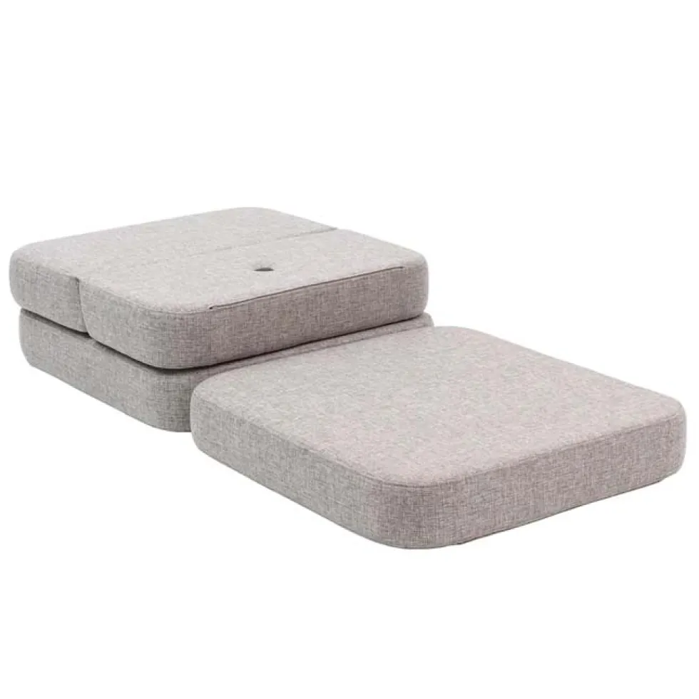 by KlipKlap 3 Fold sofa single soft, beige med sand knap