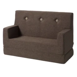 by KlipKlap KK Kids Sofa, brun med sand knap