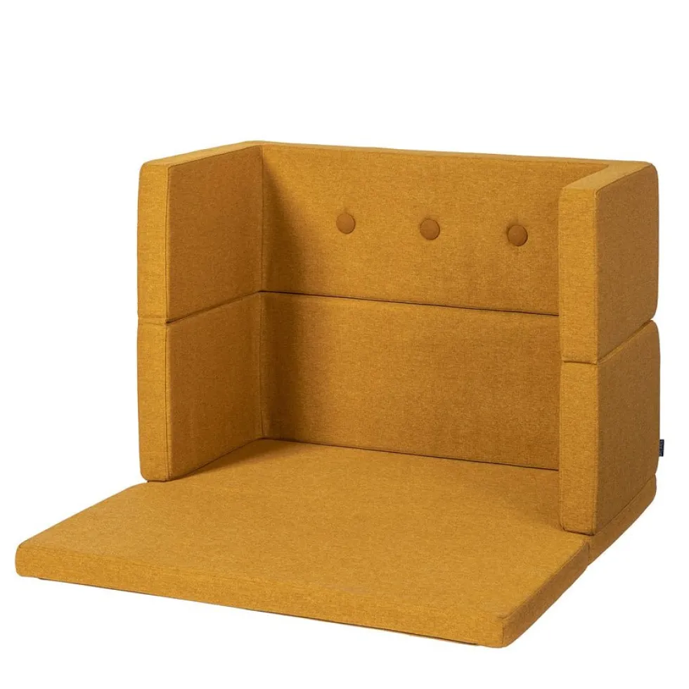 By klipklap KK play fold square Mustard w. Mustard