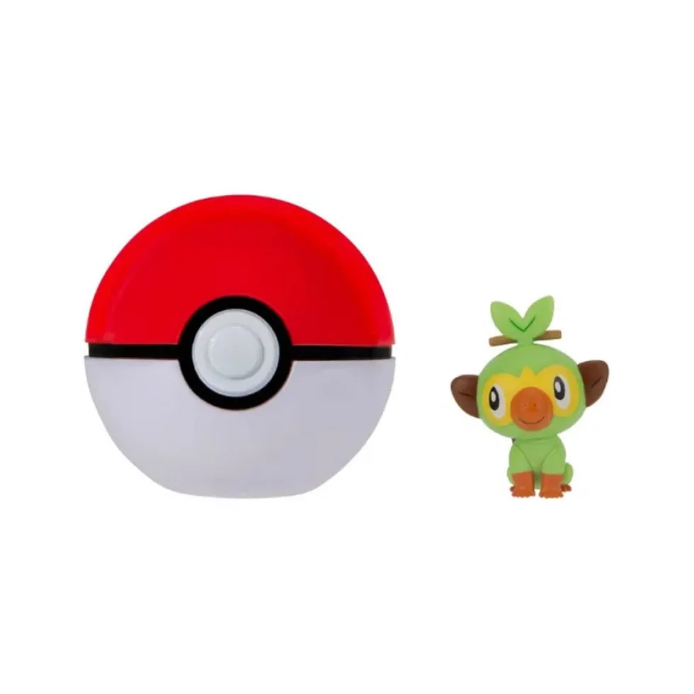 Clip N' Go Grookey i Pokéball