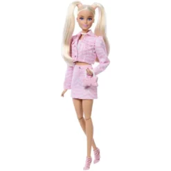 Deluxe Style Pink Denim Jacket Blonde