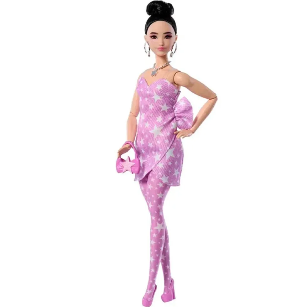 Deluxe Style Pink Denim Star Wrap Asian