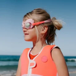 Dykkerbriller med Havfruen Melody i Neon Strawberry