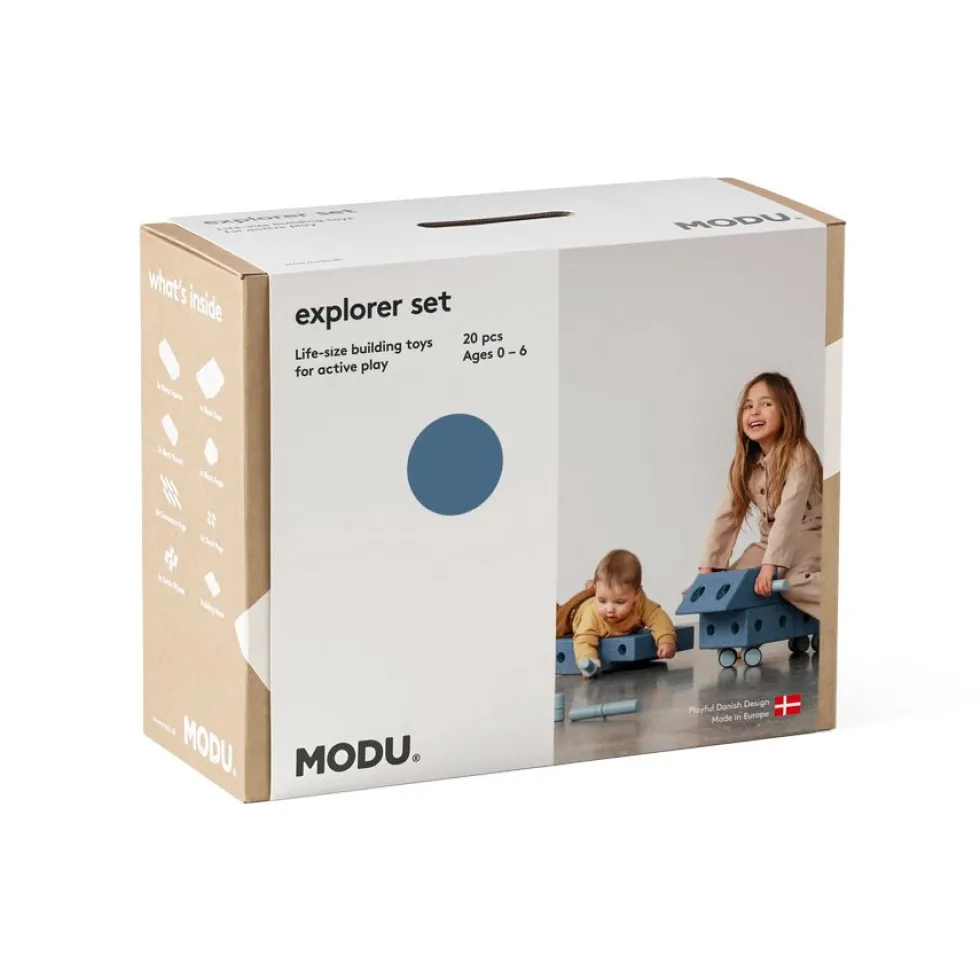 Explorer Sæt Deep Blue/Sky Blue (19 dele)