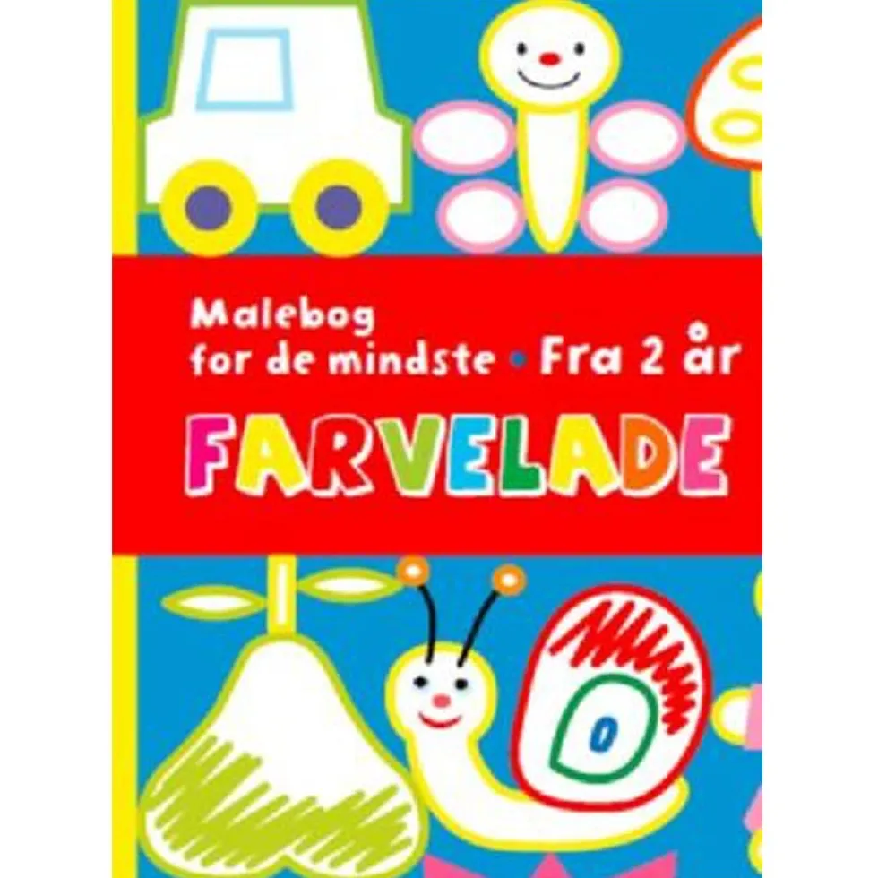 Farvelade, malebog for de mindste - fra 2 år
