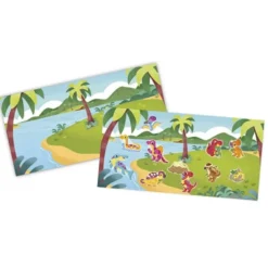 Flytbare Tykke Stickers Dinosaurs