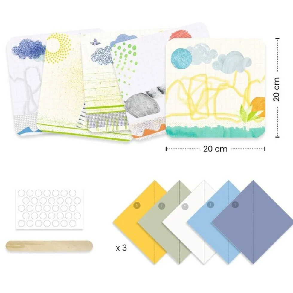 Første Papir Foldning "1,2,3 Fold"