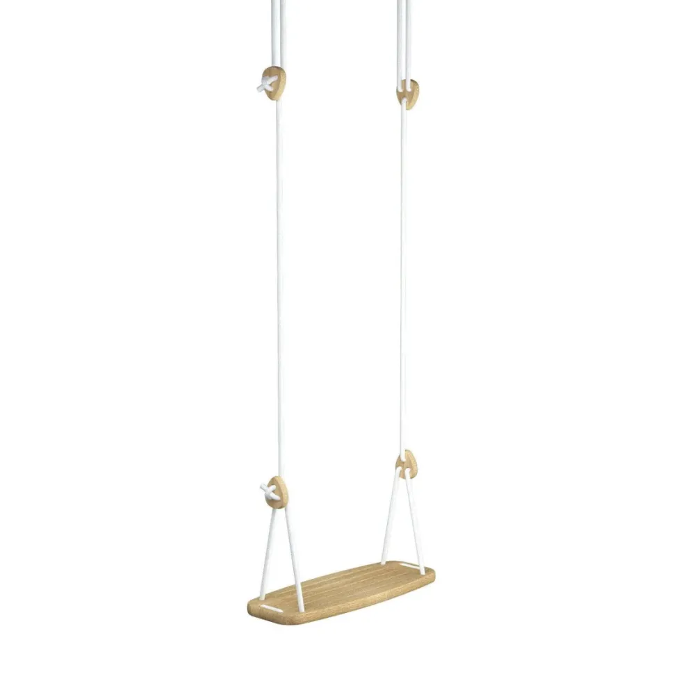 Gynge "Classic" Eg Hvid Reb (2-2,80 m)