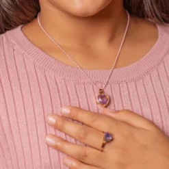 Halskæde Chic Lilac Love