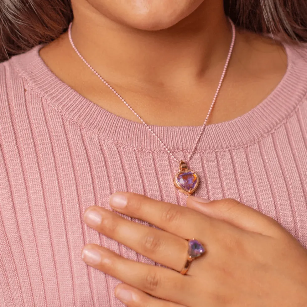 Halskæde Chic Lilac Love