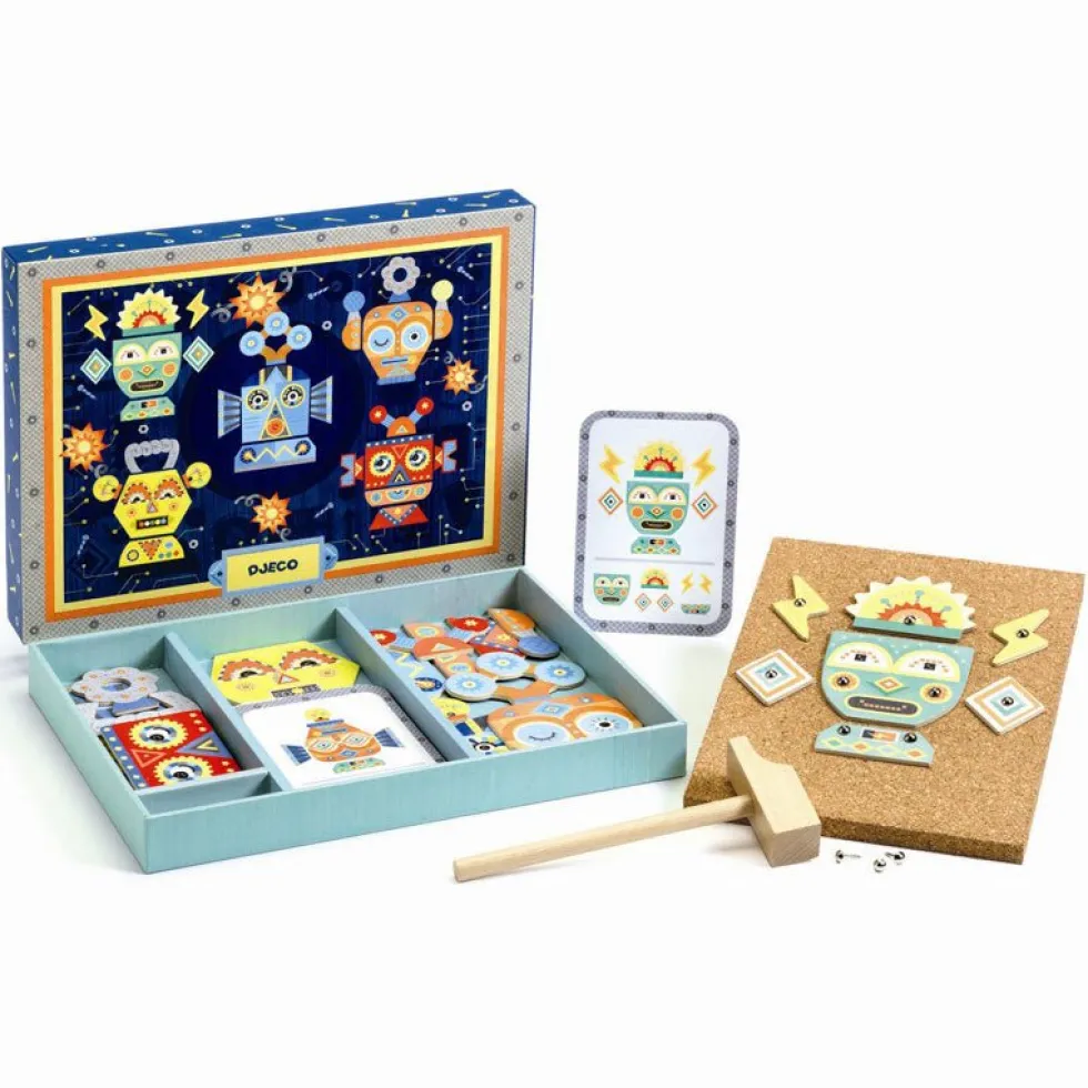 Hammermosaik med Robotter