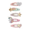 5 Hårspænder Mini Dreamy My Little Unicorn