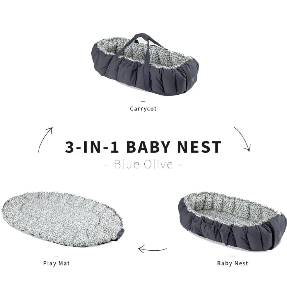 3-I-1 Babynest Blue Ollive