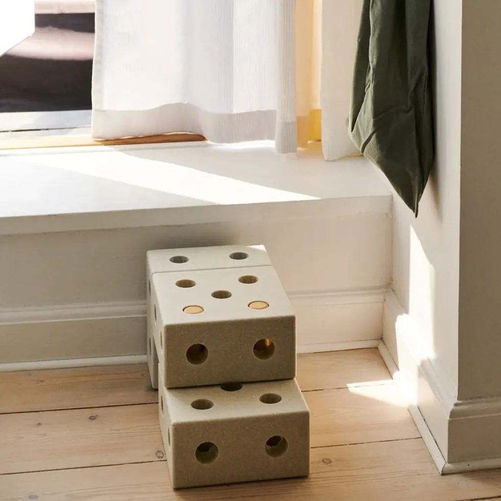 3-i-Gåvogn Baby Walker Sand Grey/Honey Yellow