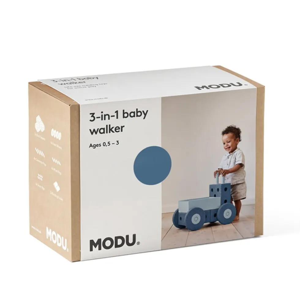 3-i-Gåvogn Deep Blue/Sky Blue (17 dele)