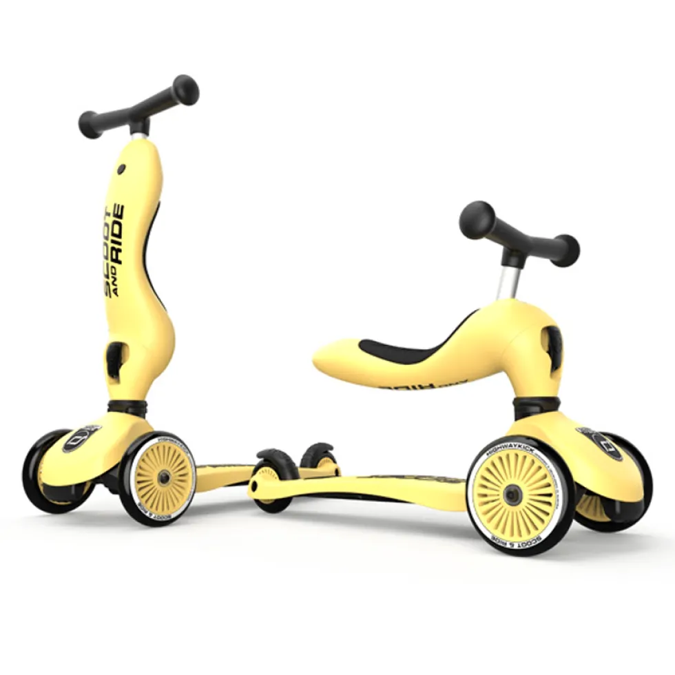 2-i-Løbehjul Highway Kick 1 i Lemon