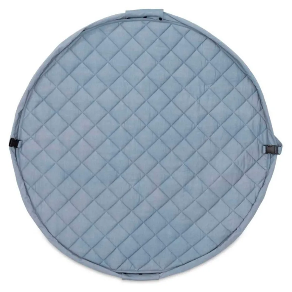 2-I-1 Noomad Dusty Blue Legetæppe & Organizer