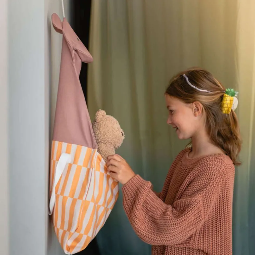2-I-1 Toto Bear Væg Organizer & Tote Bag