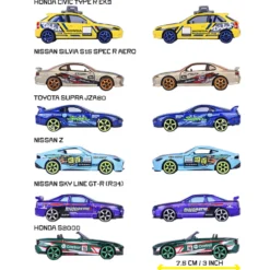 JDM Legends Deluxe Cars - Flere varianter (1 stk)