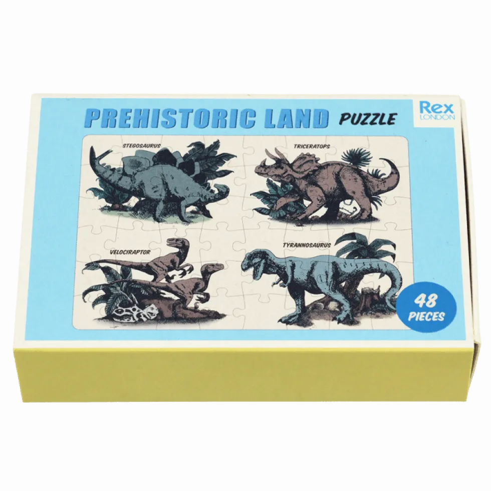 Jigsaw Puslespil i Tændstikæske, Prehistoric Land