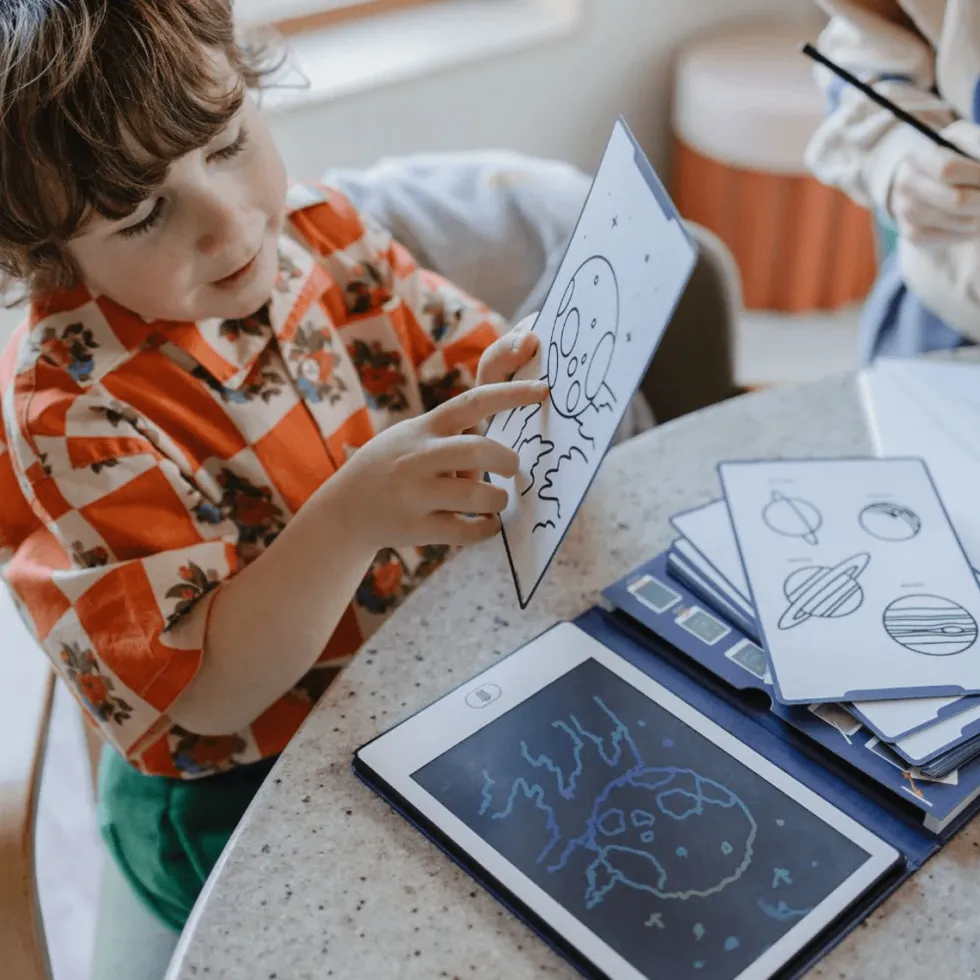 Kidydraw Mini Skitsebog med LCD Skærm, Galaxy