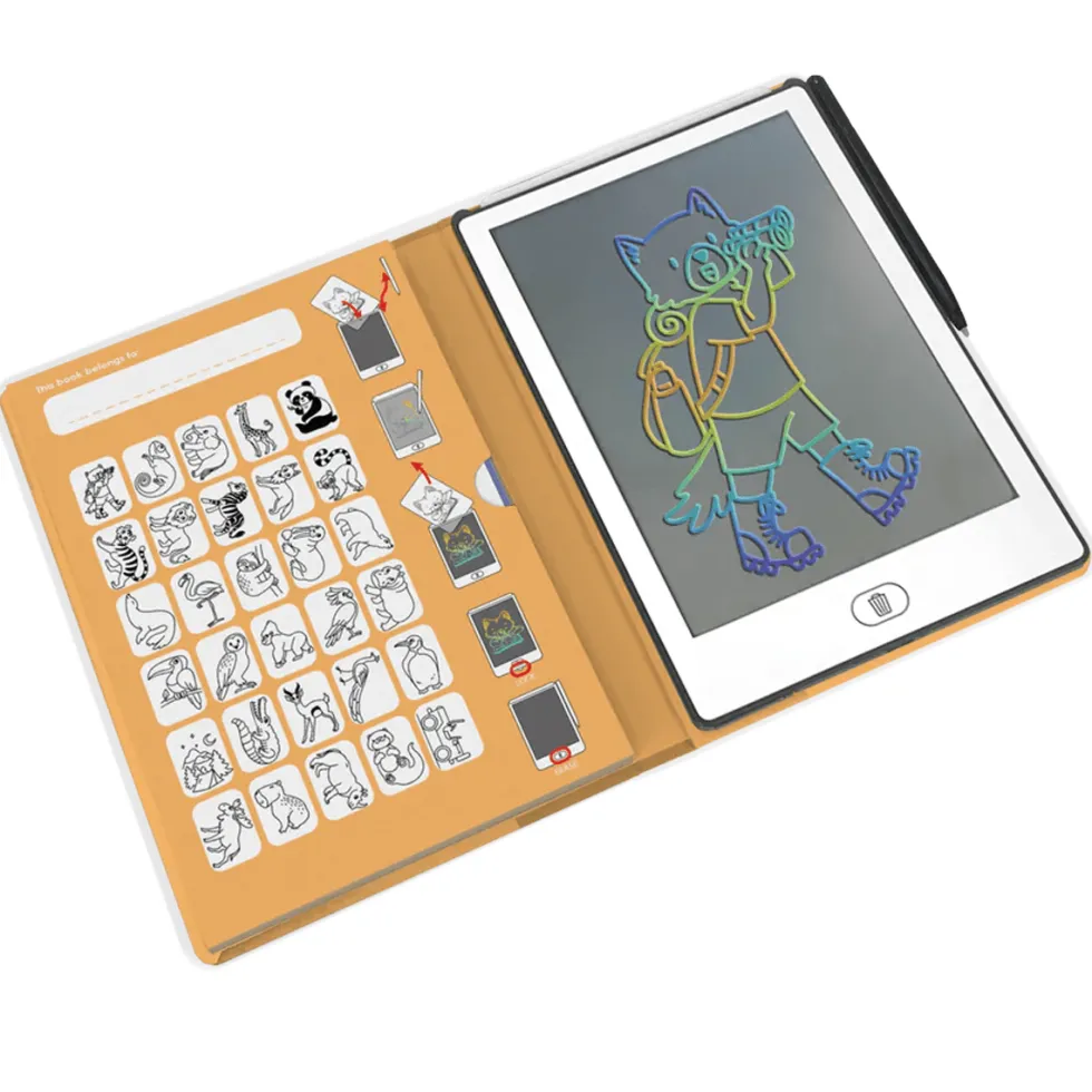 Kidydraw mini skitsebog med LCD skærm, dyr