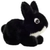 Liggende Kanin i Sort (17 cm)