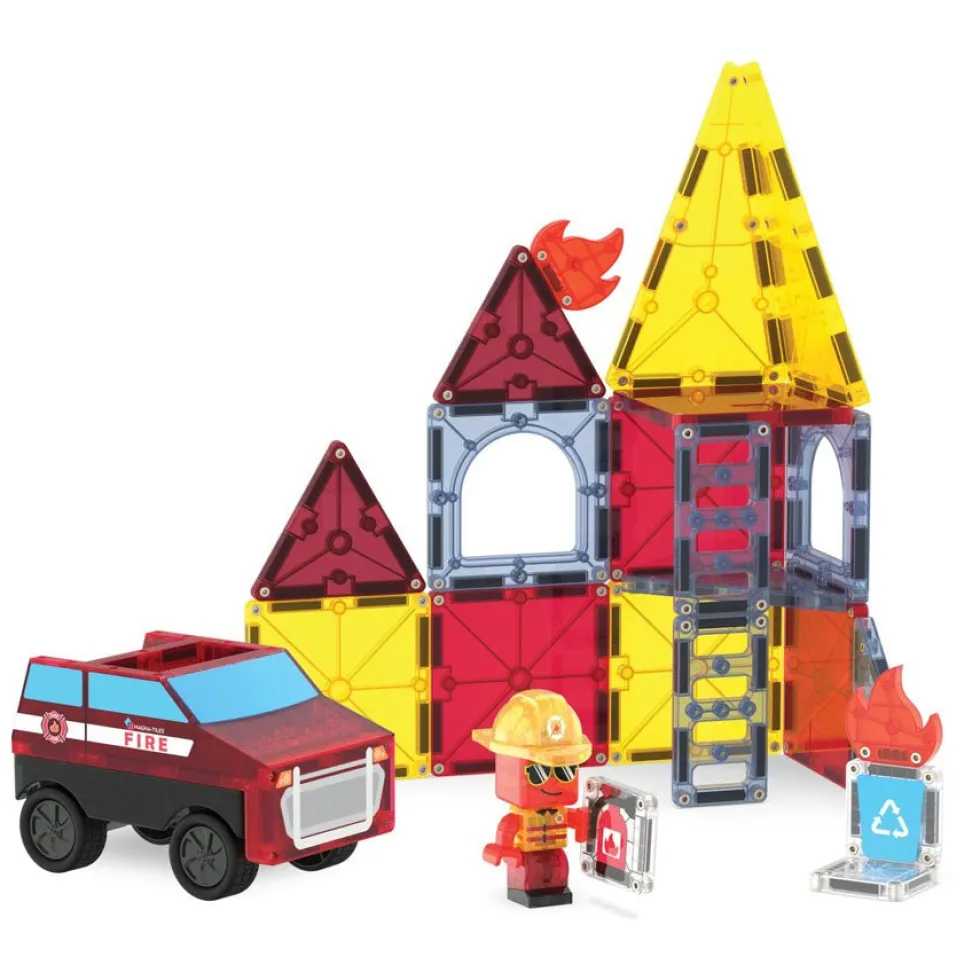 Magna-Tiles Brand- Og Redningsstation, 27 dele