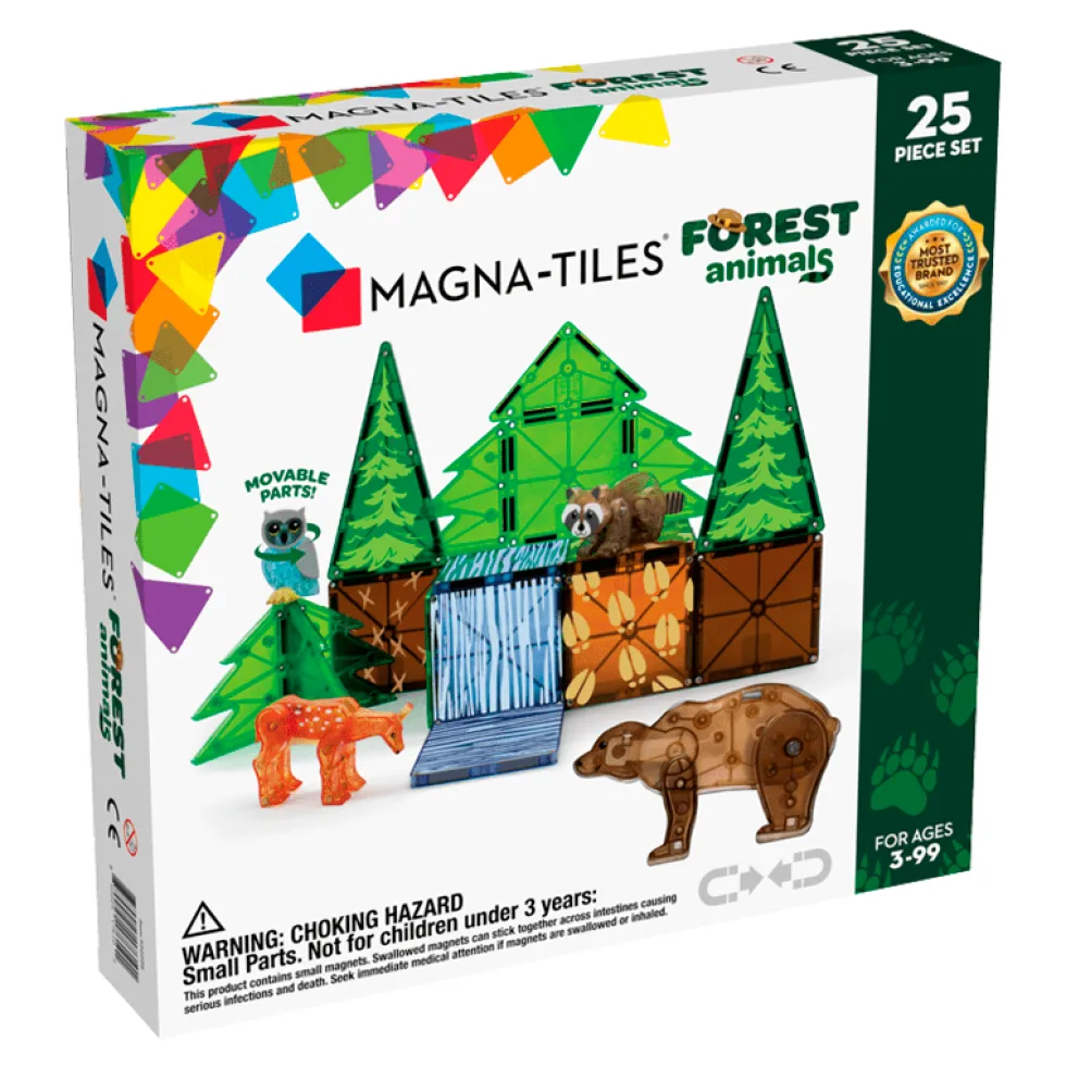 Magna-Tiles byggemagneter, Skovens dyr