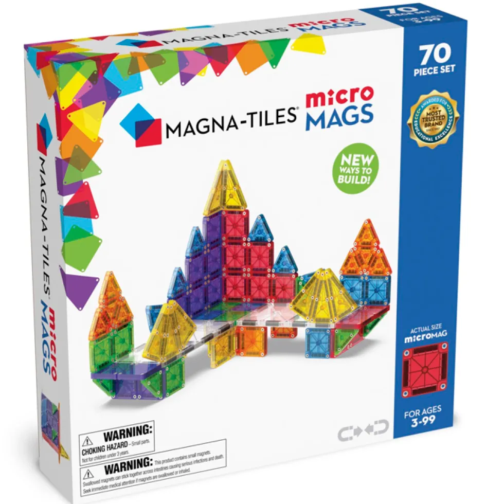 Magna-Tiles microMAGS Deluxe magnetisk byggesæt 70 dele