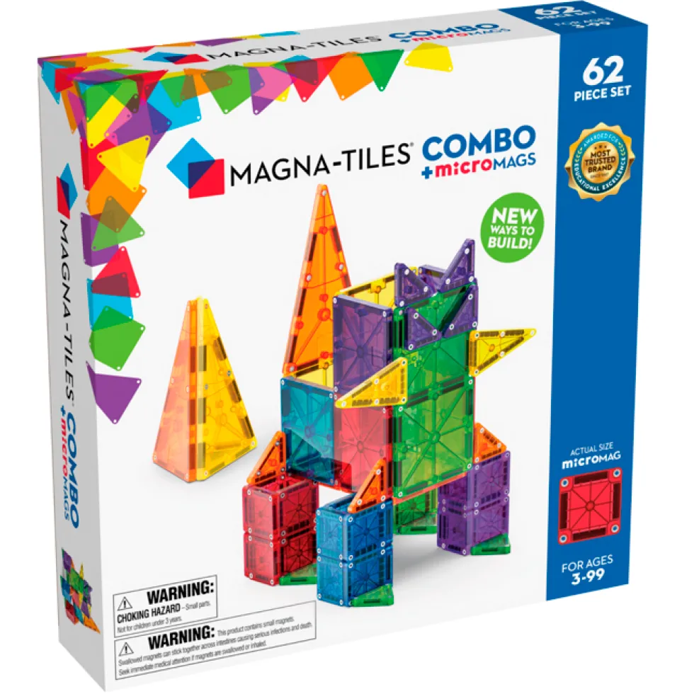 Magna-Tiles microMAGS Kombi 62 stk