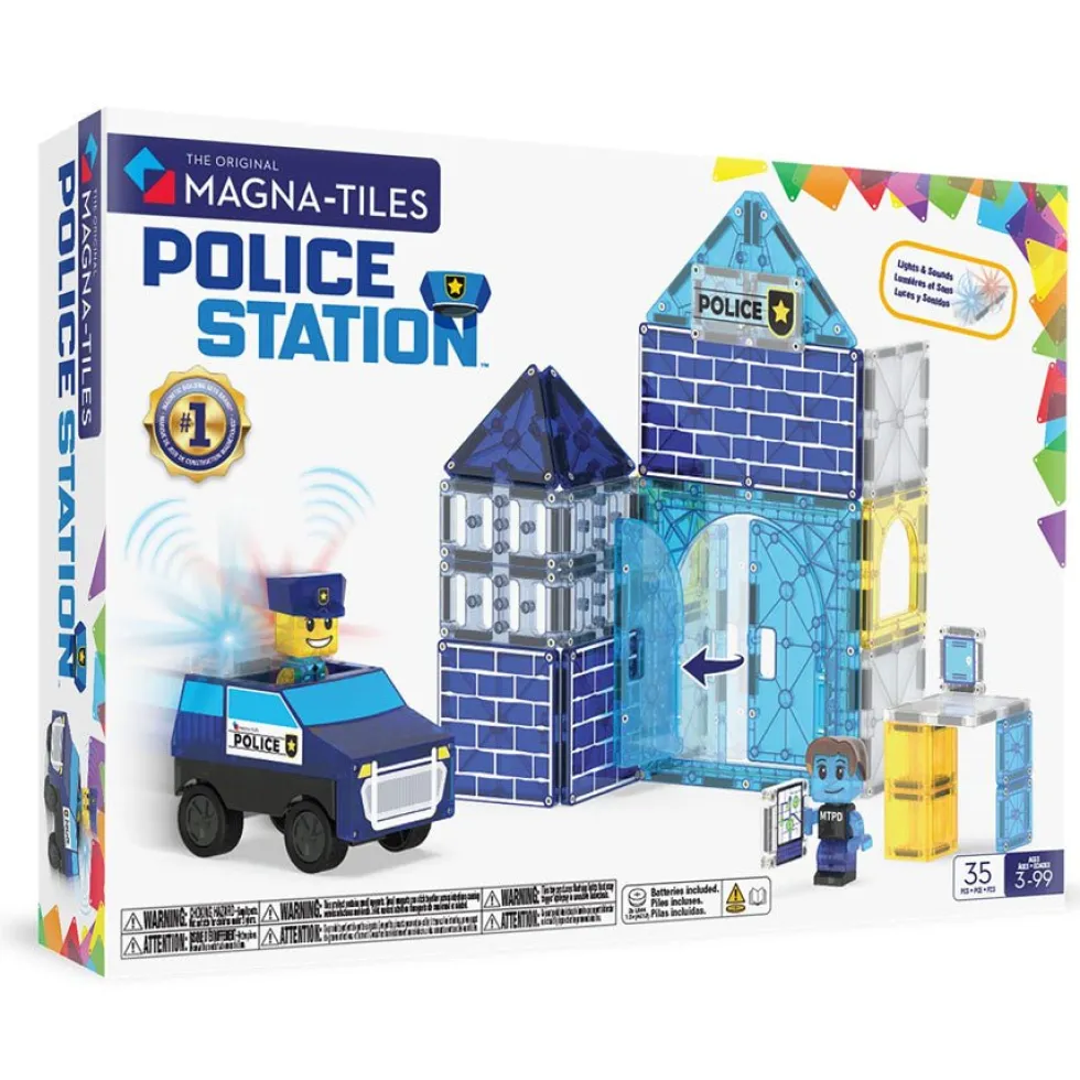 Magna-Tiles Politistation, 36 Dele