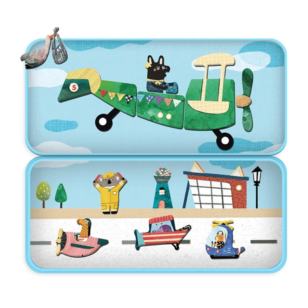 Magnetisk Legesæt Flyvemaskiner