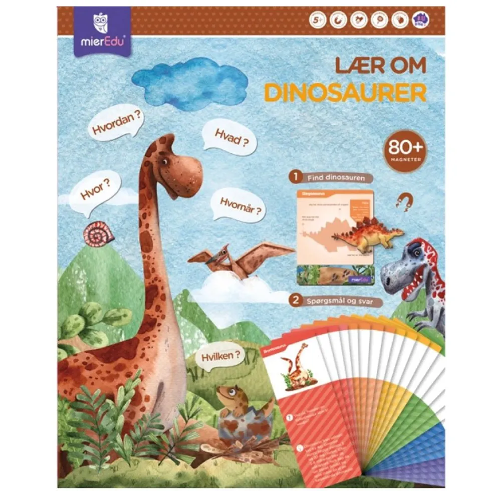 Magnetisk Legesæt Lær Om Dinosaurer
